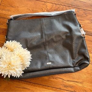 Jewell by Thirty-one Grey Large Tote Bag Slouch Purse Fashion Games NWOT